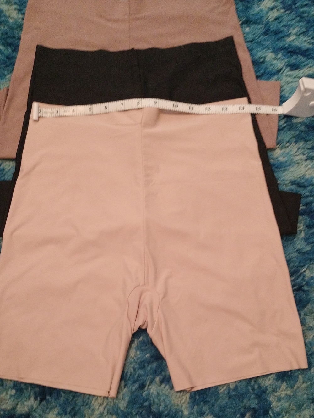 Skinnygirl Nude and Black & Tan High-Waist Shaping Shorts